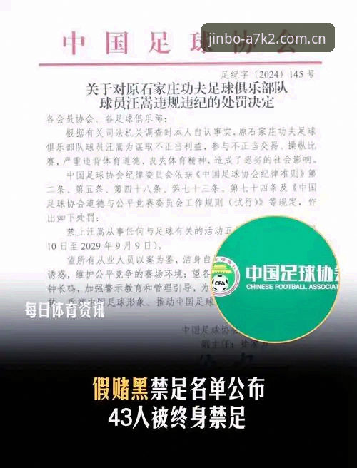金博体育平台深度解读：足协禁足名单背后的行业整顿VS足球生态重建